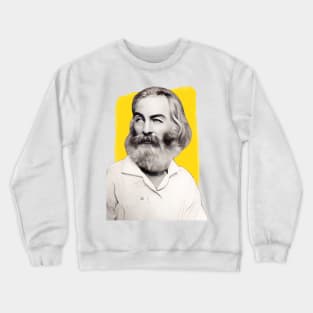 American Poet Walt Whitman illustration Crewneck Sweatshirt